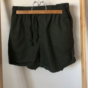 Uniqlo linen cotton relaxed shorts